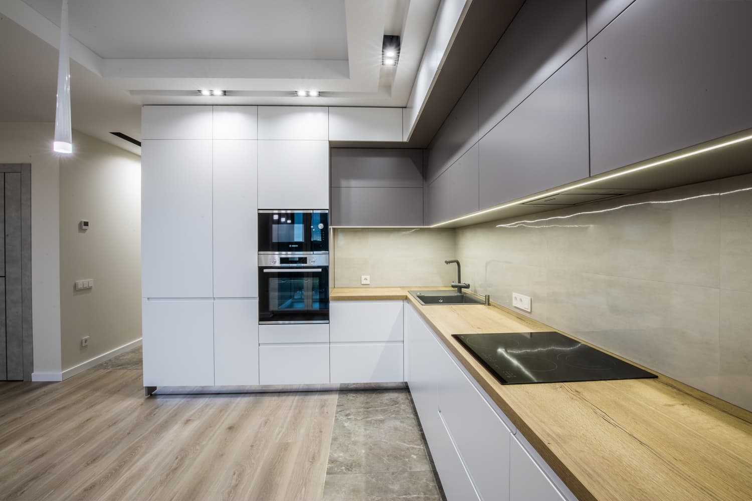 Кухня с прямыми линиями - модель №1 - фото 2